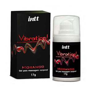 Gel eletrizante e estimulante vibration morango 17g intt