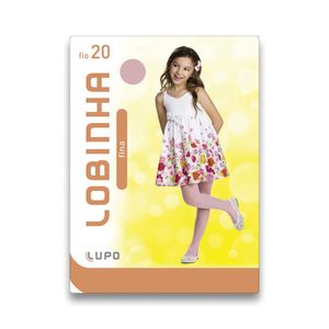 Meia calça 2570-001 fio 20 infantil lobinha