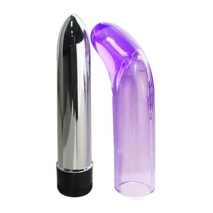 Vibrador personal com capa estimuladora 16cm importado