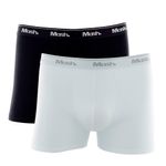 32228 KIT C/2 CUECA 110.18 BOXER TAM ESPECIAL MASH  preto  branco
