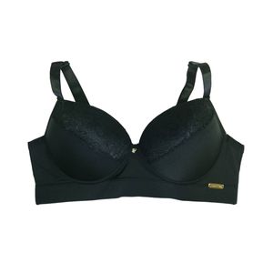 Sutiã plus size com renda e alças reforçadas