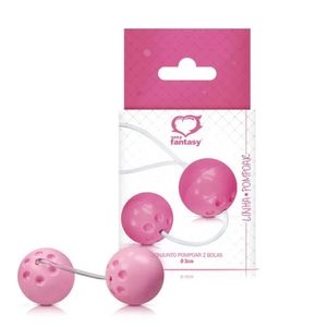 Conj ex019 - 2 bolas com peso e cordão silicone