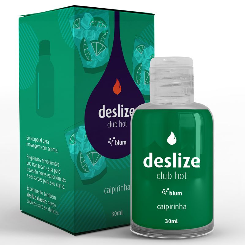 Deslize Club Hot Gel Beijável Blum Caipirinha 30 ML