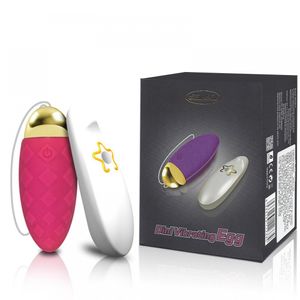 Mini vibrador bullet/ cápsula ovo 10 modos com controle remoto man nuo