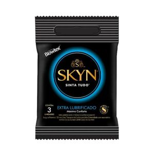 Skyn extra lubrificado preservativo sem latex blowtex