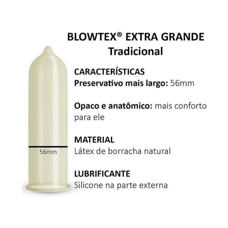 Preservativo Extra Grande Blowtex Unica UN