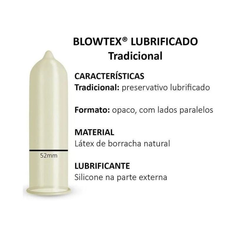 servativo Lubrificado Tradicional Leve 9 Pague 6 Blowtex Unica C/9