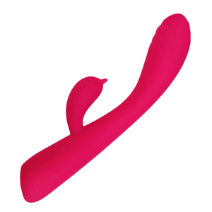 Vibrador hyd-028 flexível com estimulador de clitóris