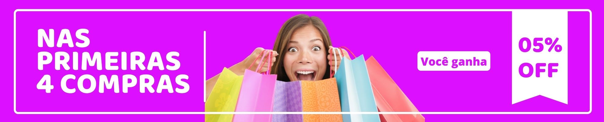 Nas primeiras 4 compras você ganha 5% OFF!| Milli Online
